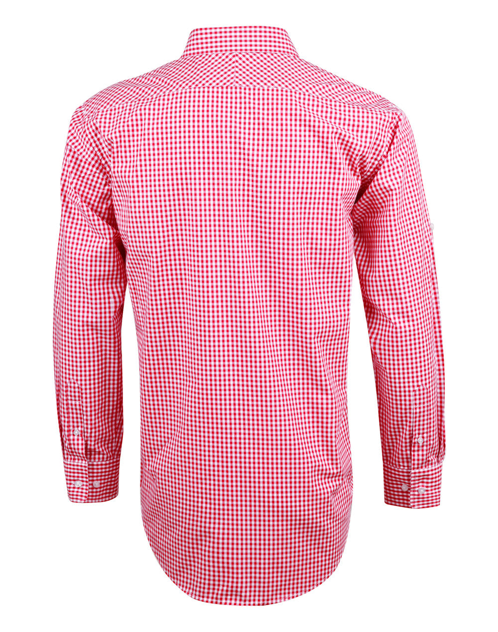 [M7300L] Men's Gingham Check Roll-up L/S Shirt