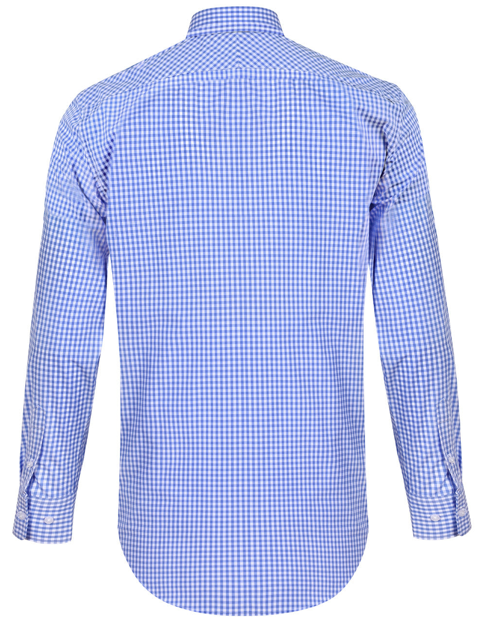 [M7300L] Men's Gingham Check Roll-up L/S Shirt