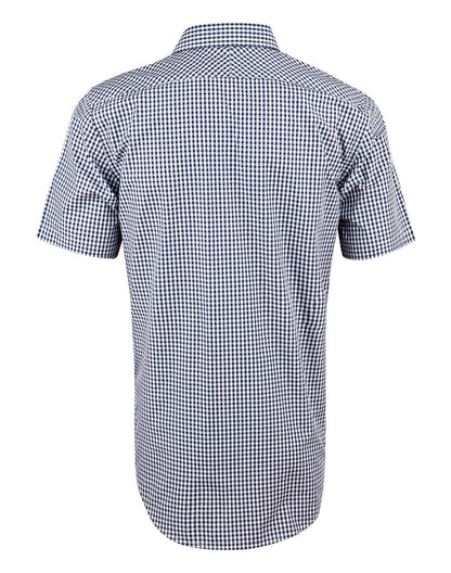[M7300S] Men's Gingham Check S/S Shirt