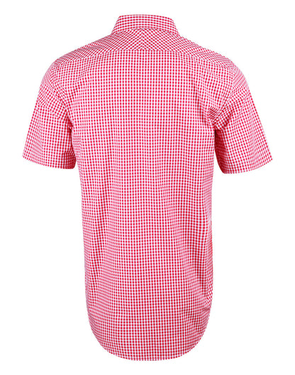 [M7300S] Men's Gingham Check S/S Shirt