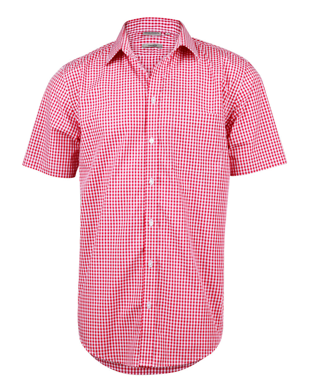 [M7300S] Men's Gingham Check S/S Shirt