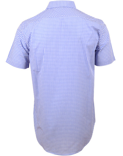 [M7300S] Men's Gingham Check S/S Shirt