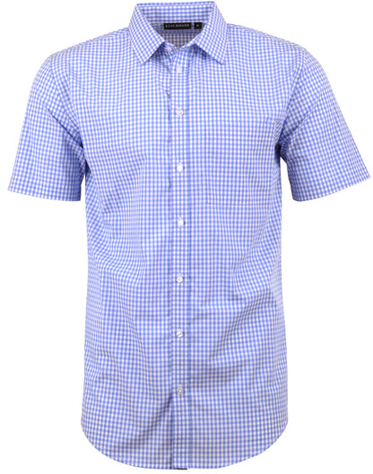[M7300S] Men's Gingham Check S/S Shirt