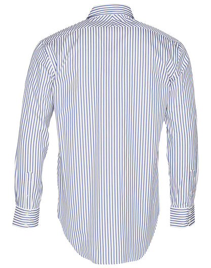 [M7310L] Men’s Sateen Stripe L/S Shirt