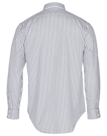 [M7310L] Men’s Sateen Stripe L/S Shirt
