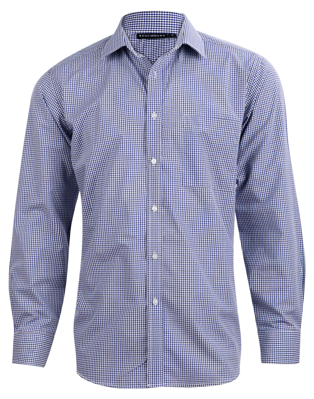 [M7320L] Men's Two Tone Check L/S Shirt