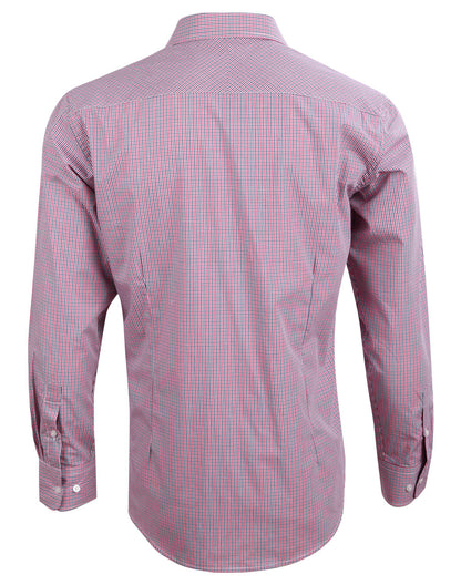 [M7340L] Men's Two Tone Mini Check L/S Shirt
