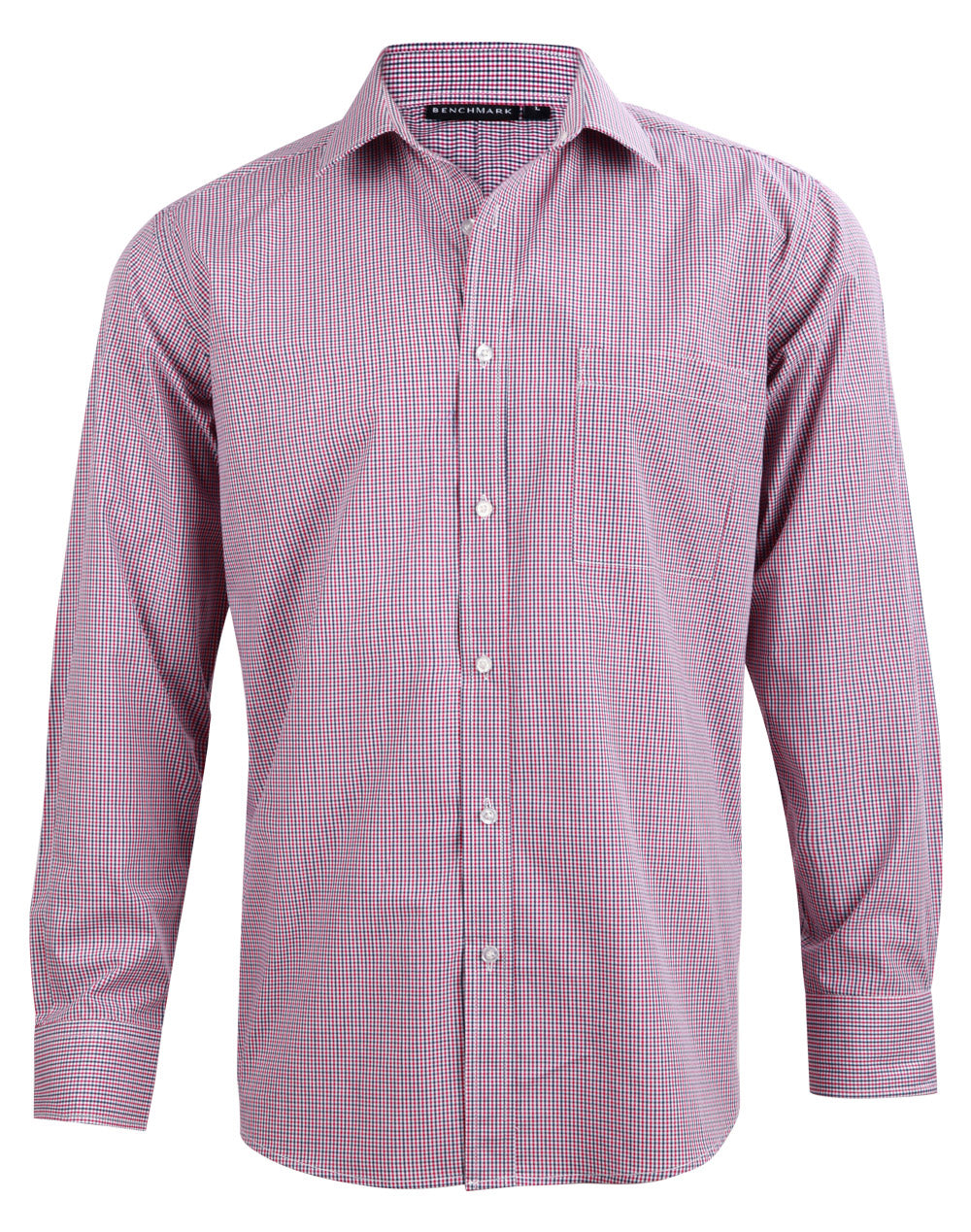 [M7340L] Men's Two Tone Mini Check L/S Shirt