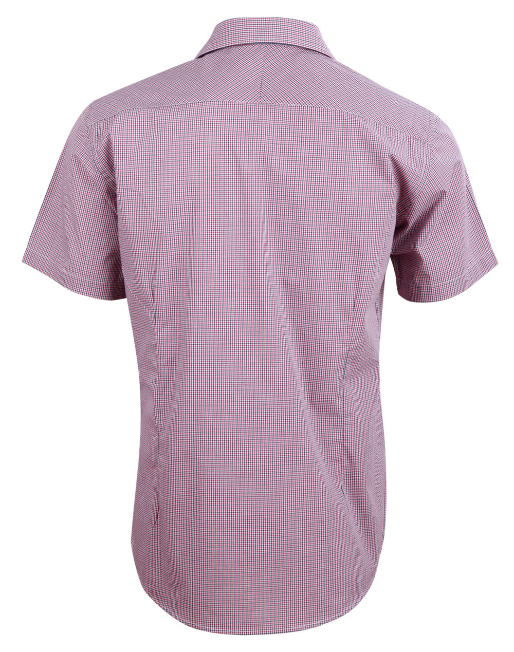 [M7340S] Men's Two Tone Mini Check S/S Shirt