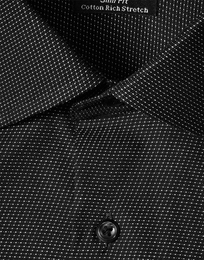 [M7400L] Men's Pin Dot Stretch L/S Shirt