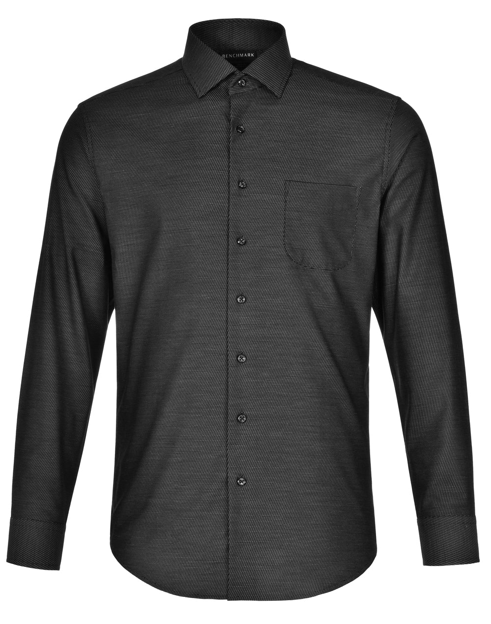 [M7400L] Men's Pin Dot Stretch L/S Shirt