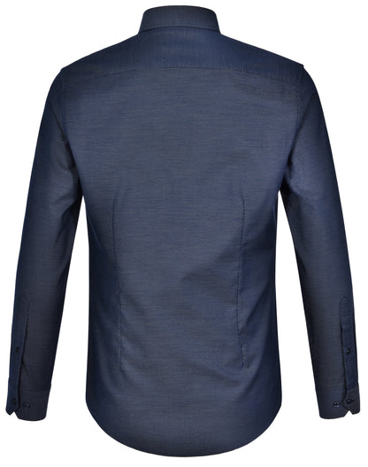 [M7400L] Men's Pin Dot Stretch L/S Shirt