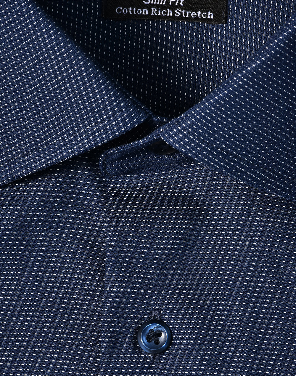 [M7400L] Men's Pin Dot Stretch L/S Shirt