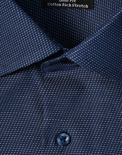 [M7400L] Men's Pin Dot Stretch L/S Shirt