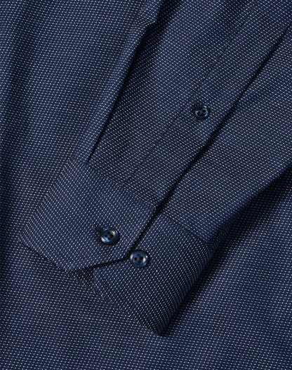 [M7400L] Men's Pin Dot Stretch L/S Shirt