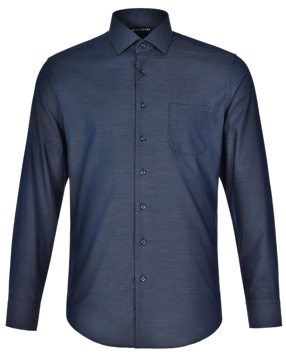 [M7400L] Men's Pin Dot Stretch L/S Shirt