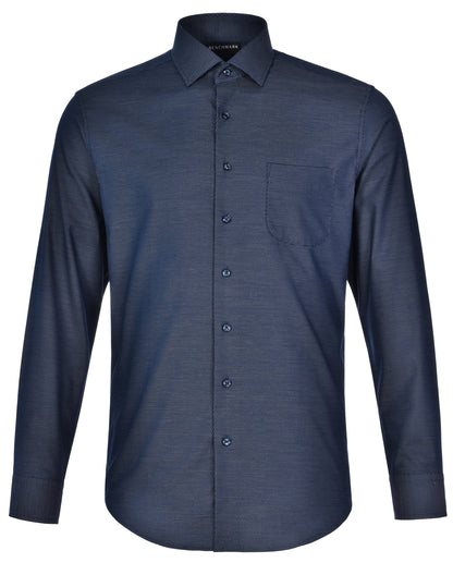 [M7400L] Men's Pin Dot Stretch L/S Shirt