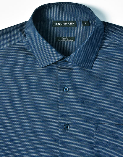 [M7400L] Men's Pin Dot Stretch L/S Shirt