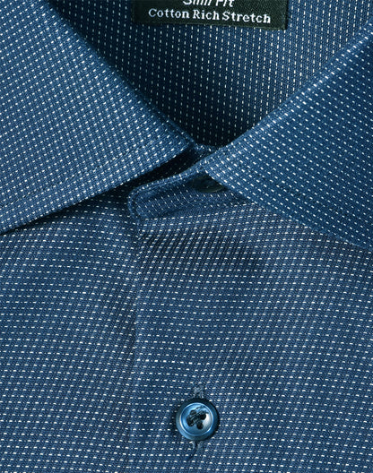 [M7400L] Men's Pin Dot Stretch L/S Shirt