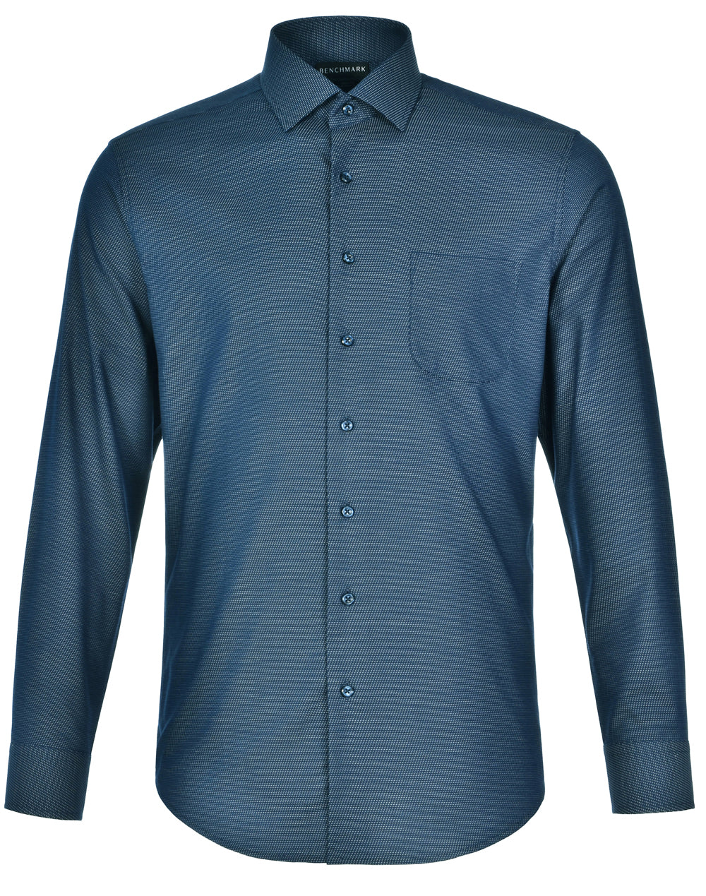 [M7400L] Men's Pin Dot Stretch L/S Shirt