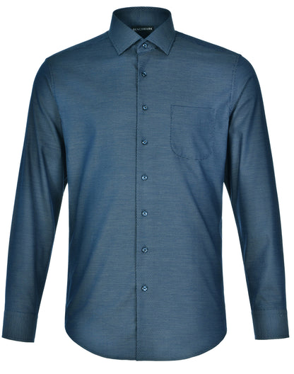 [M7400L] Men's Pin Dot Stretch L/S Shirt