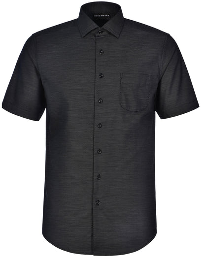 [M7400S] Men's Pin Dot Stretch S/S Shirt