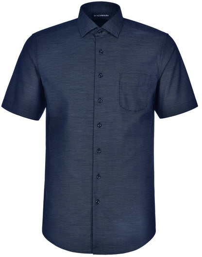 [M7400S] Men's Pin Dot Stretch S/S Shirt