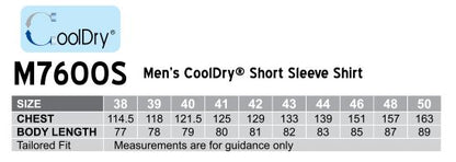 Men's Cooldry Short Sleeve Shirt (YARRAWARRAH)