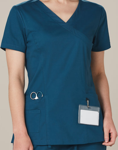 [M7640] Ladies' Solid Colour S/S Scrub Top