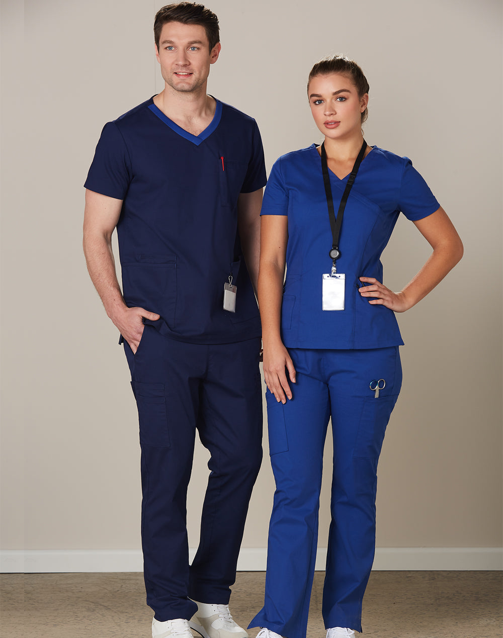 [M9710] Men's Solid Colour Scrub Pants