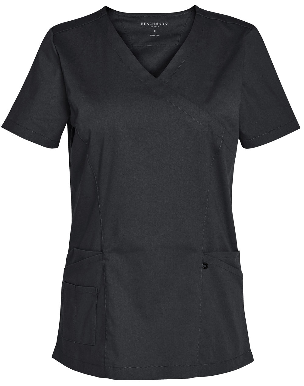 [M7640] Ladies' Solid Colour S/S Scrub Top