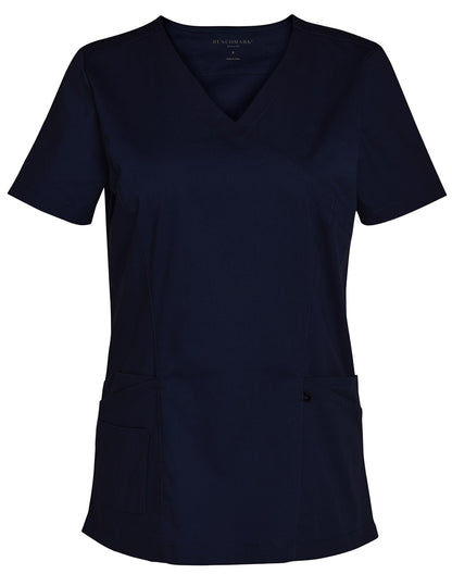 [M7640] Ladies' Solid Colour S/S Scrub Top