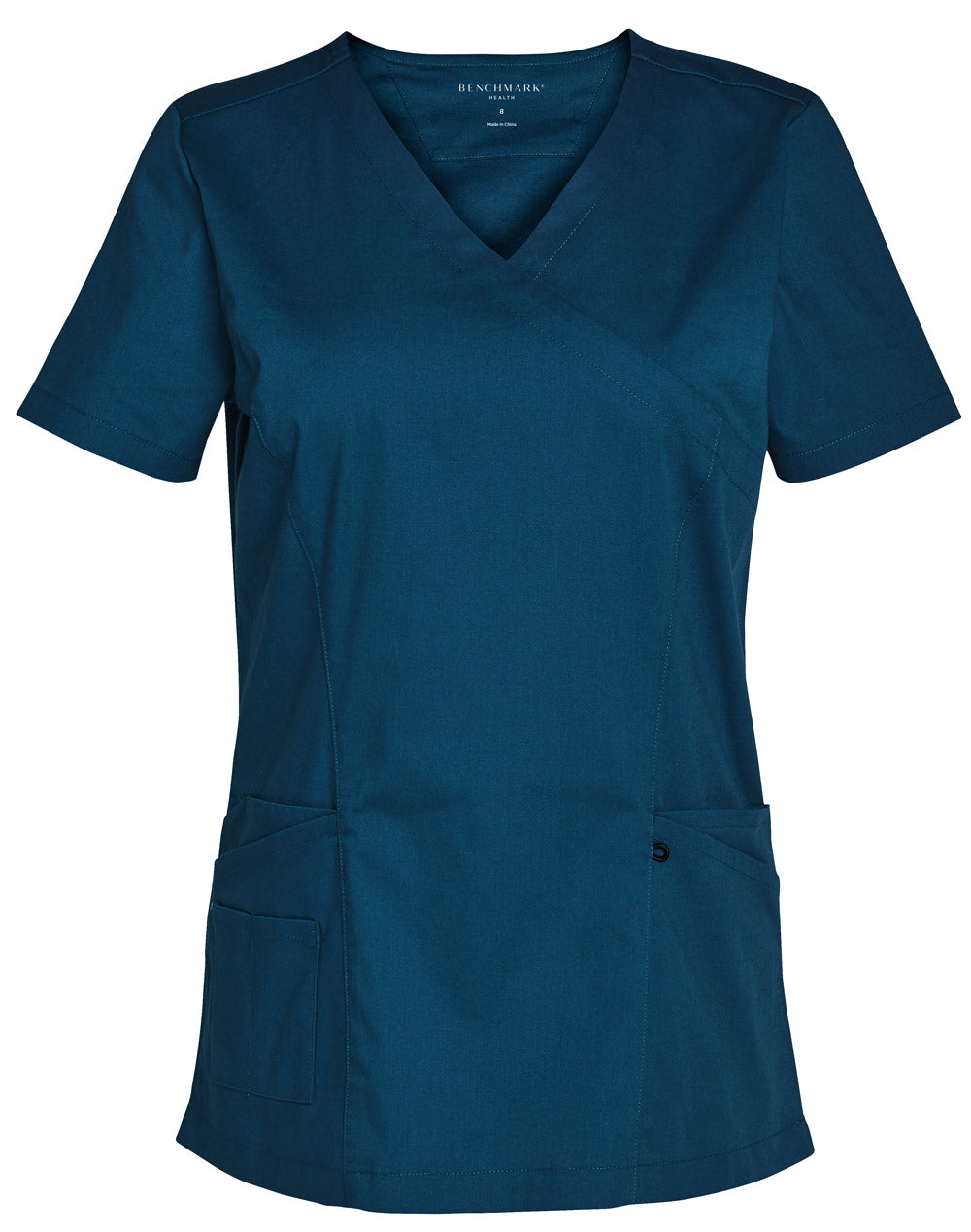 [M7640] Ladies' Solid Colour S/S Scrub Top
