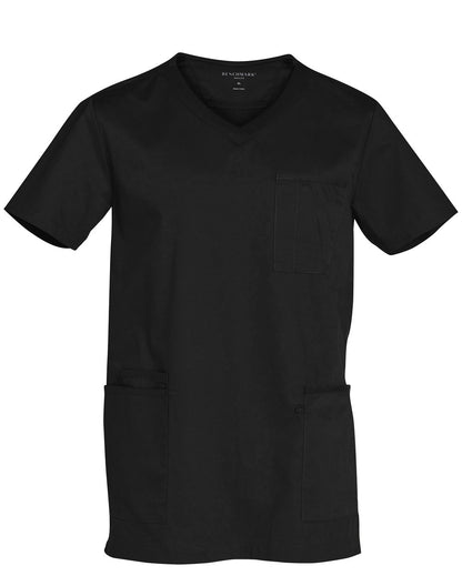 [M7650] Men's Contrast Colour S/S Scrub Top
