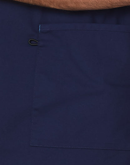 [M7650] Men's Contrast Colour S/S Scrub Top