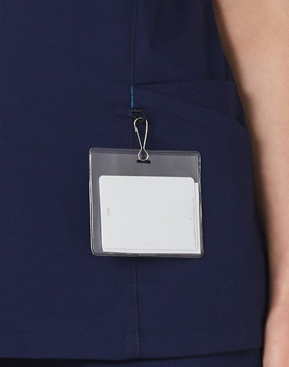 [M7660] Ladies' Contrast Colour S/S Scrub Top