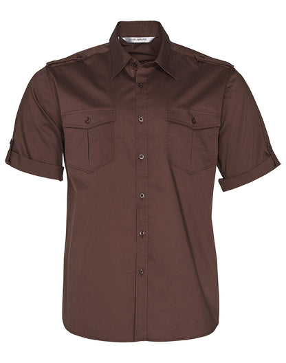 [M7911] Men's Short Sleeve Military Shirt