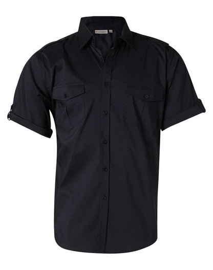 [M7911] Men's Short Sleeve Military Shirt