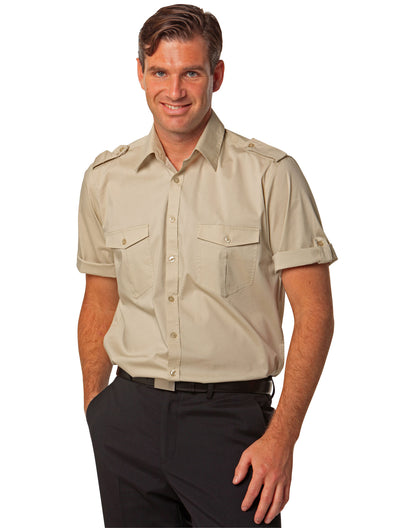 [M7911] Men's Short Sleeve Military Shirt