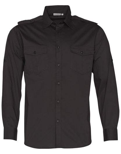 [M7912] Men's Long Sleeve Military Shirt