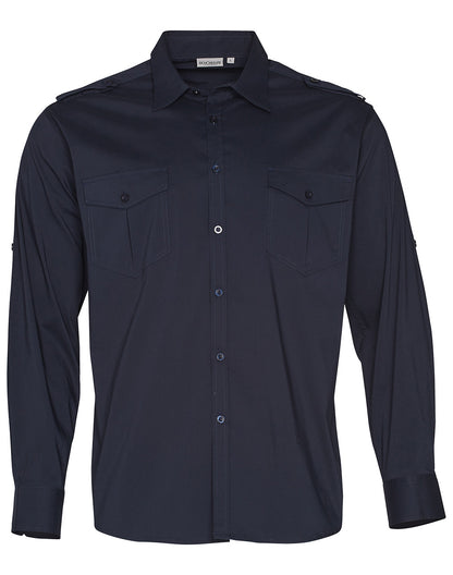 [M7912] Men's Long Sleeve Military Shirt