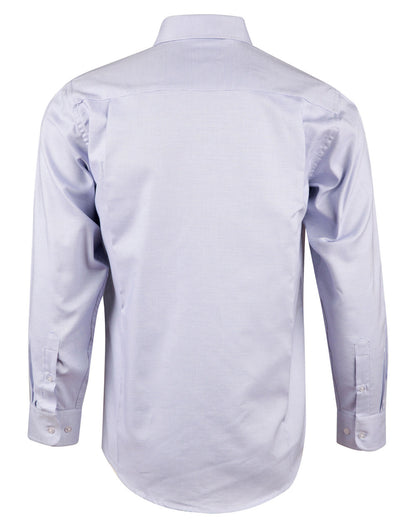 [M7922] Men's Dot Contrast Long Sleeve Shirt