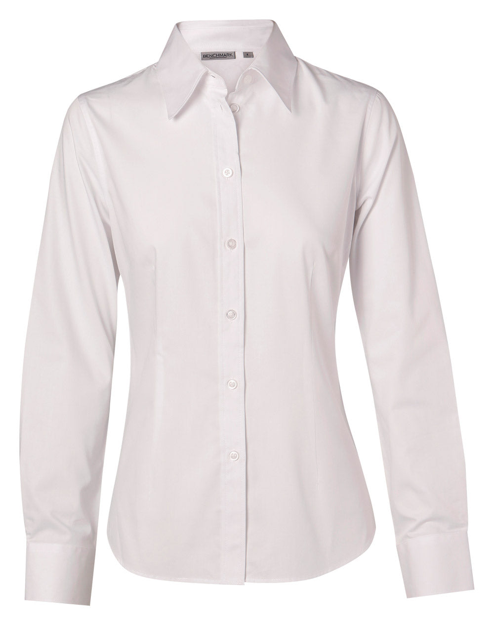 [M8020L] Women's Cotton/Poly Stretch L/S Shirt