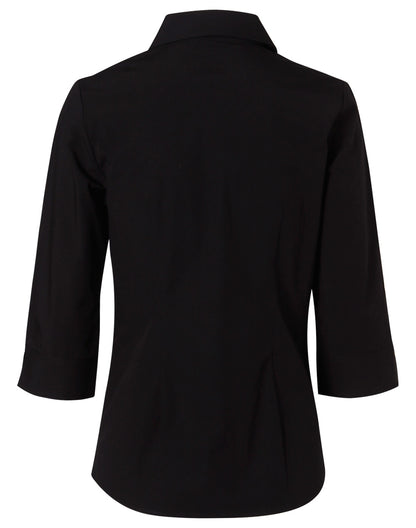 [M8020Q] Women's Cotton/Poly Stretch 3/4 Sleeve Shirt