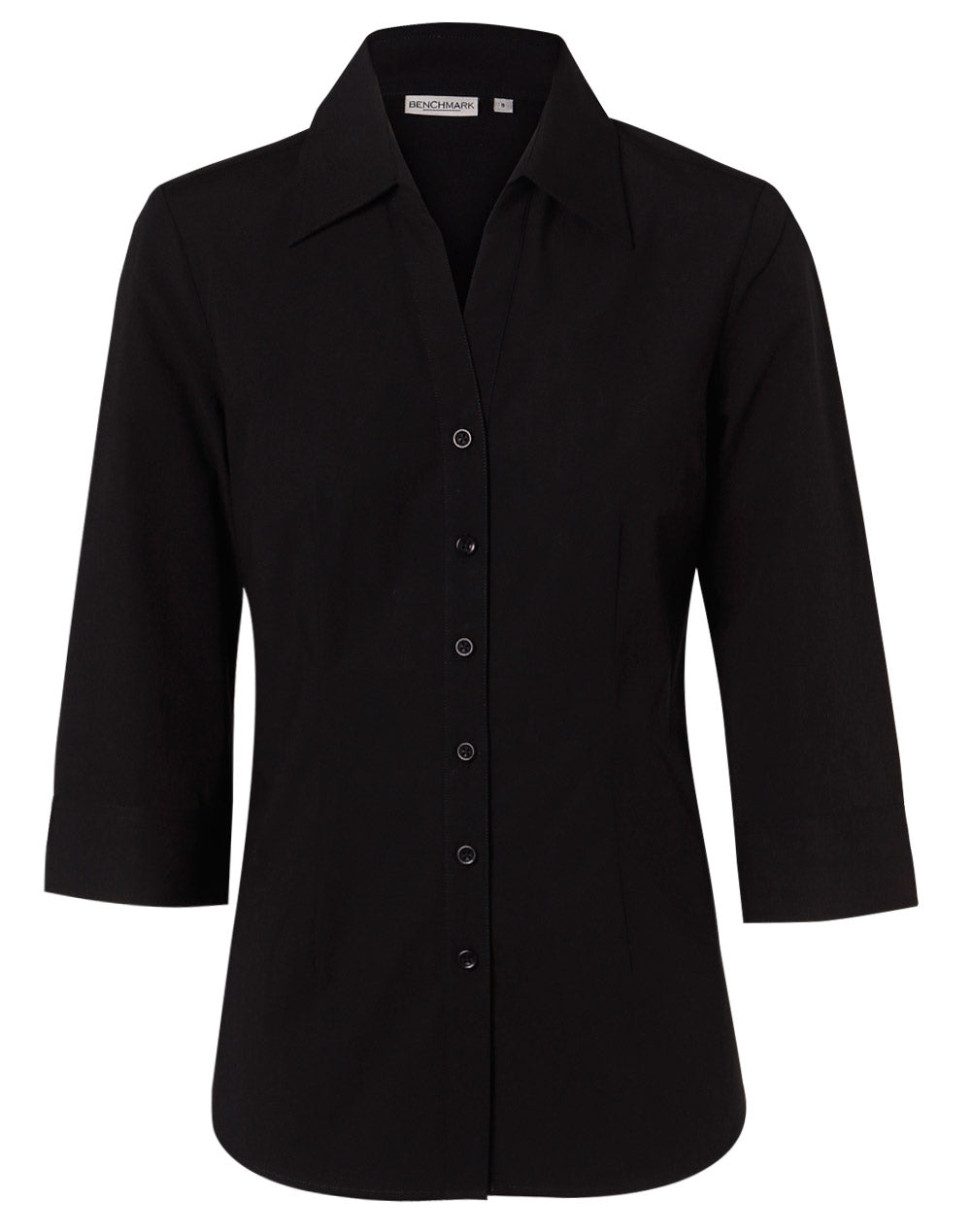 [M8020Q] Women's Cotton/Poly Stretch 3/4 Sleeve Shirt