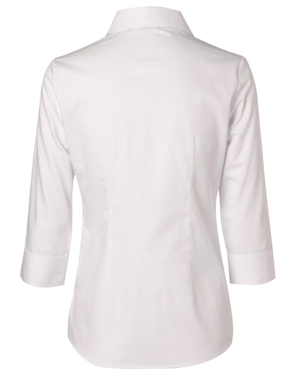 [M8020Q] Women's Cotton/Poly Stretch 3/4 Sleeve Shirt