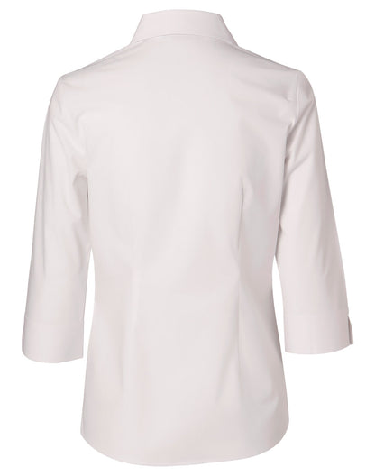 [M8030Q] Women's Fine Twill 3/4 Sleeve Shirt