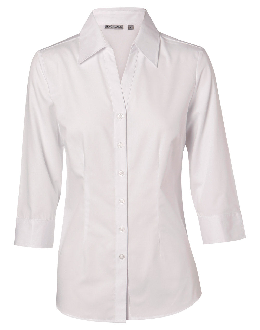 [M8040Q] Women's CVC Oxford 3/4 Sleeve Shirt