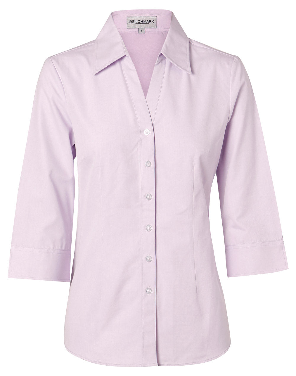 [M8040Q] Women's CVC Oxford 3/4 Sleeve Shirt