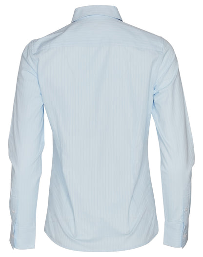 [M8100L] Women's Self Stripe L/S Shirt